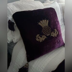 Mackenzie Childs vintage pillows.